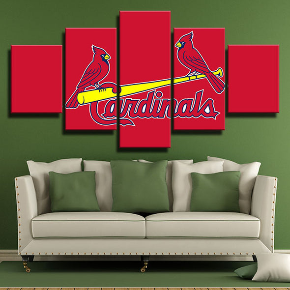 5 panel wall art modern art canvas prints  St Louis Cardinals decor picture1205 (4)