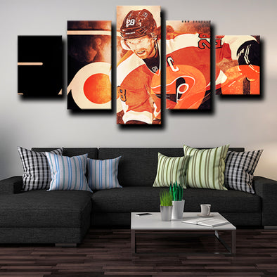 5 panel wall canvas art prints Philadelphia Flyers Giroux home decor-1217 (1)
