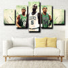 5 panel wall decor modern art prints Celtics Teammates home decor-1214 (2)