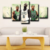 5 panel wall decor modern art prints Celtics Teammates home decor-1214 (3)