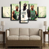 5 panel wall decor modern art prints Celtics Teammates home decor-1214 (4)
