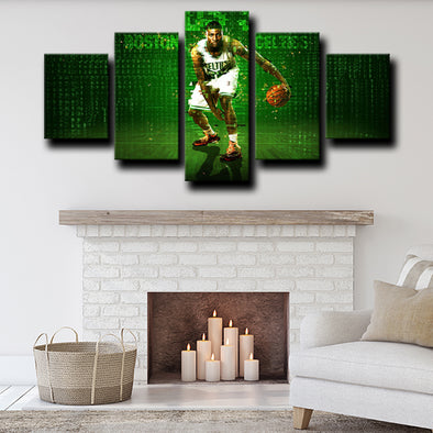 5 panel wall pictures art prints Celtics Smart live room decor-1215 (1)