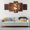 5 piece abstract canvas art framed prints  Anthony Davis live room decor1217 (3)