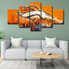 5 piece abstract canvas art framed prints  Denver Broncos live room decor1217 (2)