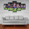 5 piece abstract canvas art framed prints  Diego Costa live room decor1230 (1)
