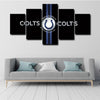 5 piece abstract canvas art framed prints  Indianapolis Colts live room decor1214 (2)