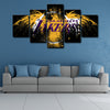 5 piece abstract canvas art framed prints  Los Angeles Lakers Bryant live room decor1225 (3)