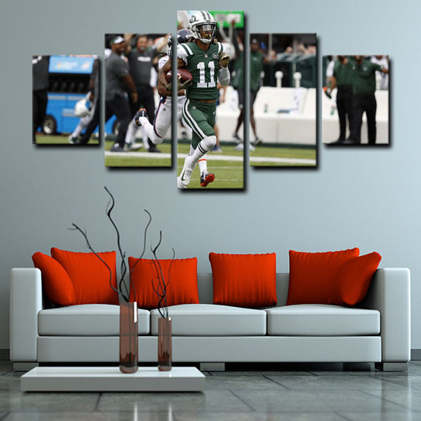 5 piece abstract canvas art framed prints  Robby Anderson live room decor1220 (2)