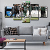 5 piece abstract canvas art framed prints  Robby Anderson live room decor1220 (4)