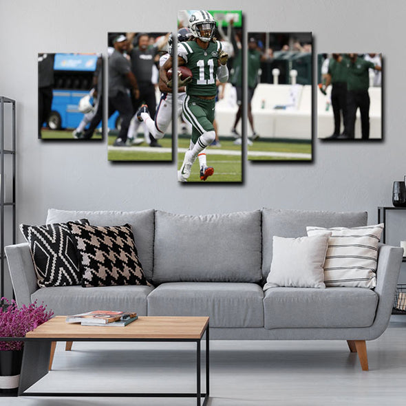 5 piece abstract canvas art framed prints  Robby Anderson live room decor1220 (4)
