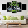 5 piece abstract canvas art framed prints  Seattle Seahawks live room decor1207 (1)