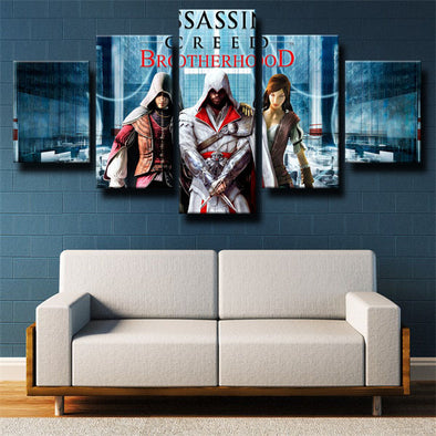 5 piece art canvas prints Assassin's Creed Brotherhood wall picture-1222 (1)