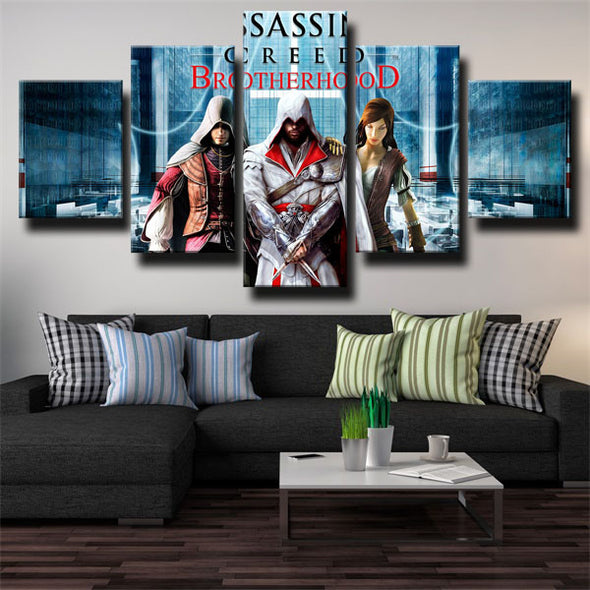5 piece art canvas prints Assassin's Creed Brotherhood wall picture-1222 (3)