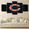 5 piece art canvas prints Chicago Bears logo badge wall picture-1212 (4)