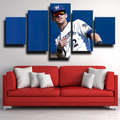 5 piece art framed print The Brew Crew Scooter Gennett wall picture-1230 (1)