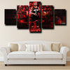 5 piece artwork prints Houston Rockets Harden home decor-1227 (2)