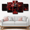 5 piece artwork prints Houston Rockets Harden home decor-1227 (3)