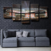 5 piece canvas art arsenal logo prints black home decor picture-1204 (1)