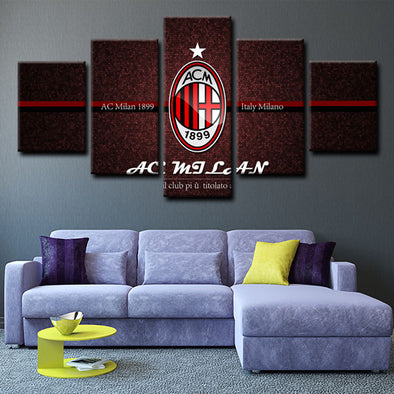 5 piece canvas art art prints AC Milan  wall picture1200 (1)