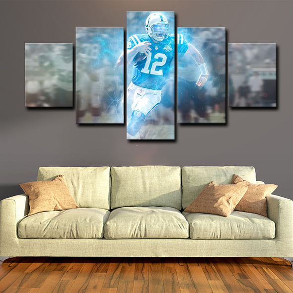 5 piece canvas art art prints Andrew Luck  wall picture1200 (2)