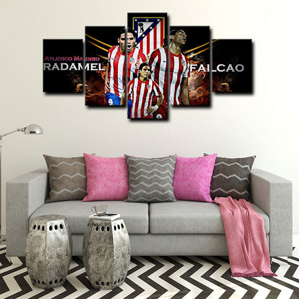 5 piece canvas art art prints Atletico Madrid  wall picture 1238(1)