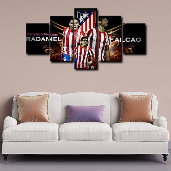 5 piece canvas art art prints Atletico Madrid  wall picture 1238(3)