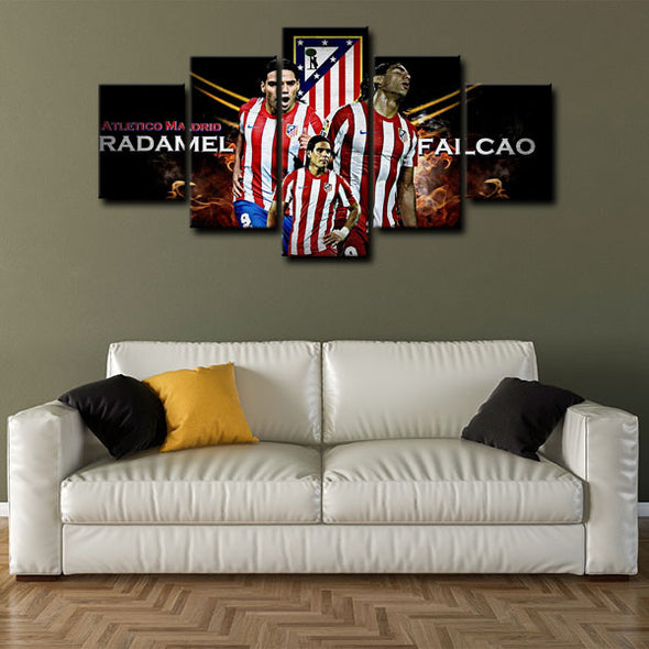 5 piece canvas art art prints Atletico Madrid  wall picture 1238(4)