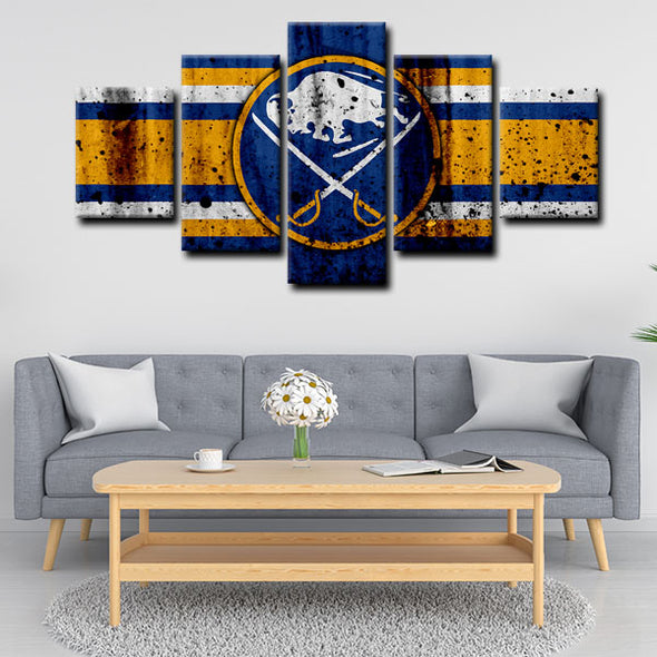 5 piece canvas art art prints Buffalo Sabres  wall picture1210 (3)