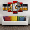 5 piece canvas art art prints Calgary Flames  wall picture1200 (2)