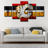 5 piece canvas art art prints Calgary Flames  wall picture1200 (4)