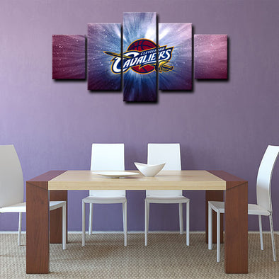  5 piece canvas art art prints Cleveland Cavaliers  wall picture1200 (1)