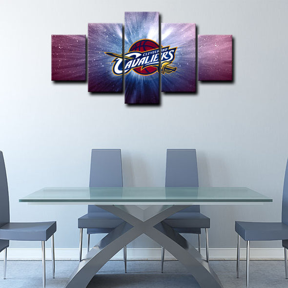 5 piece canvas art art prints Cleveland Cavaliers  wall picture1200 (3)