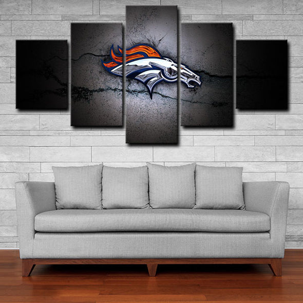 5 piece canvas art art prints Denver Broncos  wall picture1200 (3)