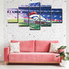 5 piece canvas art art prints Denver Broncos  wall picture1250 (2)