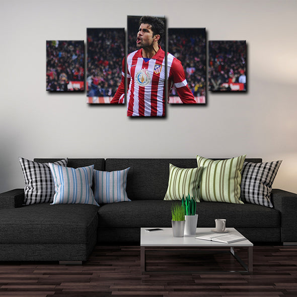 5 piece canvas art art prints Diego Costa  wall picture1223 (1)