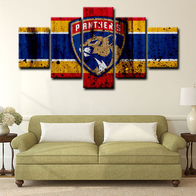 5 piece canvas art art prints Florida Panthers wall picture1200 (1)