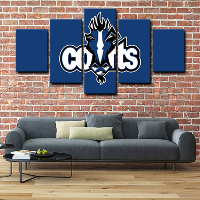 5 piece canvas art art prints Indianapolis Colts  wall picture1207 (1)