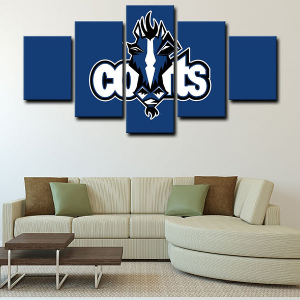 5 piece canvas art art prints Indianapolis Colts  wall picture1207 (4)