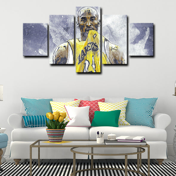 5 piece canvas art art prints Kobe Bryant  wall picture1210 (4)