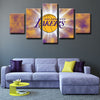  5 piece canvas art art prints Los Angeles Lakers  wall picture1200 (2)