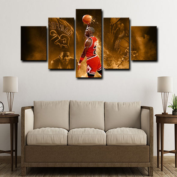 5 piece canvas art art prints Michael Jordan  wall picture1200 (3)