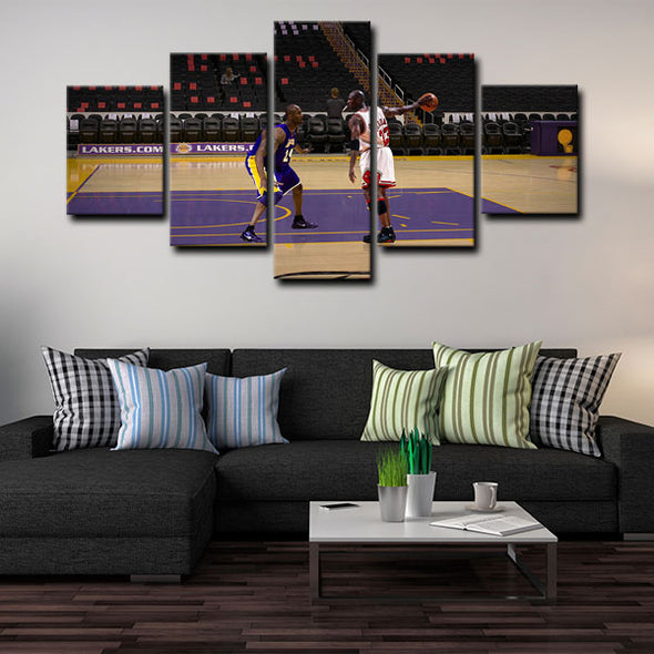 5 piece canvas art art prints Michael Jordan  wall picture1228 (2)