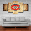 5 piece canvas art art prints Montreal Canadiens  wall picture1200 (2)