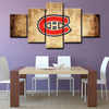 5 piece canvas art art prints Montreal Canadiens  wall picture1200 (3)