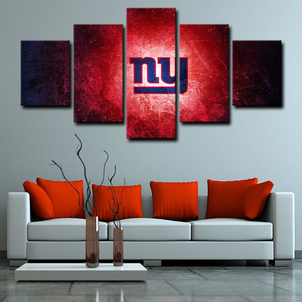  5 piece canvas art art prints New York Giants   wall picture1200 (1)