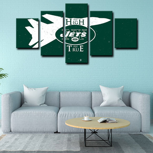  5 piece canvas art art prints New York Jets  wall picture1210 (4)