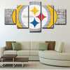 5 piece canvas art art prints Pittsburgh Steelers  wall picture1210 (3)