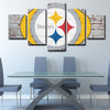 5 piece canvas art art prints Pittsburgh Steelers  wall picture1210 (4)