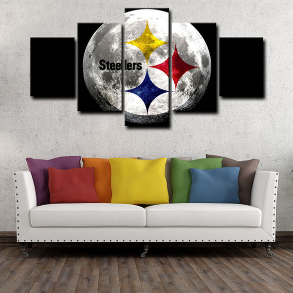 5 piece canvas art art prints Pittsburgh Steelers  wall picture1220 (1)