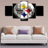 5 piece canvas art art prints Pittsburgh Steelers  wall picture1220 (2)